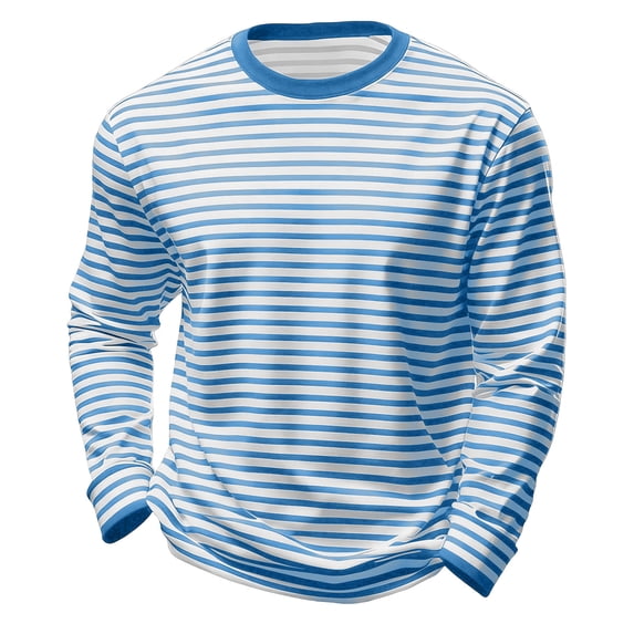 Hiijoy Boys Long Sleeve Striped T-Shirt Casual Crewneck Soft T Shirt for Kids, Sizes 3-14
