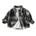 thumbnail image 1 of Hiijoy Boys Plaid Button-Down Shirt Long Sleeve Vintage Classic Shirt Kids Outerwear, 1 of 3