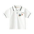 thumbnail image 1 of Hiijoy Boys Short Sleeve Polo Shirt Cartoon Car Print Casual T-Shirt, Sizes 1-6, 1 of 3