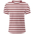 thumbnail image 1 of Hiijoy Boys Striped T-Shirt Short Sleeve Crew Neck T Shirt Casual Tee, 1 of 2