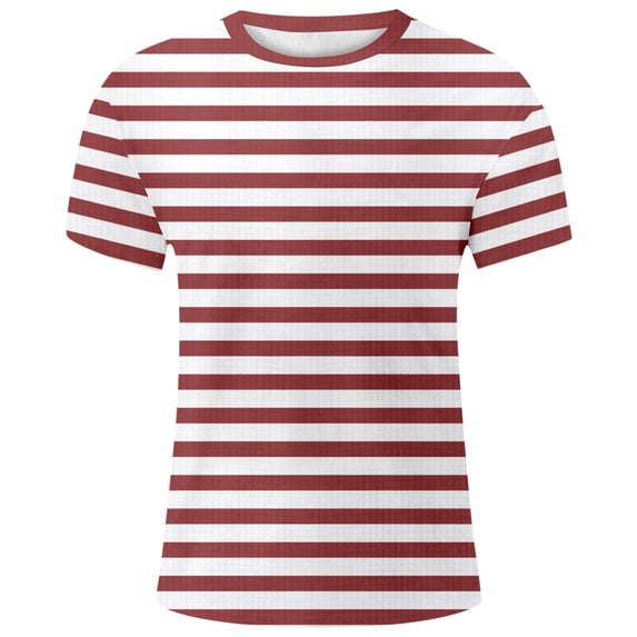Hiijoy Boys Striped T-Shirt Short Sleeve Crew Neck T Shirt Casual Tee