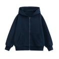 thumbnail image 1 of Hiijoy Boys Zip Up Hoodie Casual Lightweight Hooded Jacket Outerwear for Kids, Sizes 5-16, 1 of 8