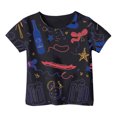 thumbnail image 1 of Hiijoy Girls Americana Graphic T-Shirt Short Sleeve Crew Neck T Shirt Summer Tee, 1 of 4