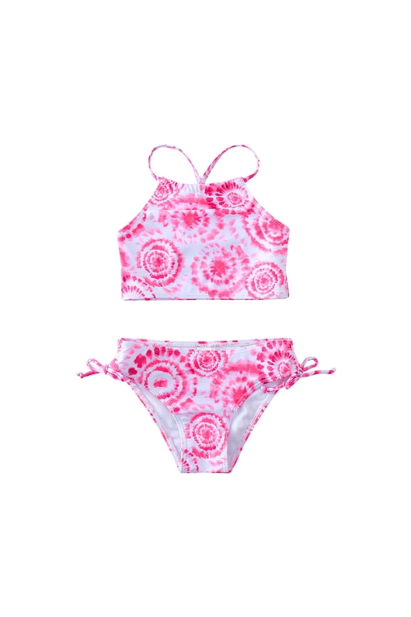 Girls Bikini Swimsuit UPF 50+ Bathing Suit Swimwear 2-Piece Outfits, Sizes 8-14