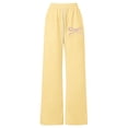 thumbnail image 1 of Hiijoy Girls Casual Sweatpants Straight Loose Stretch Pants Bow Embroidery Pants for Kids, 1 of 4