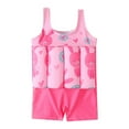 thumbnail image 1 of Hiijoy Girls Cute Life Jacket Cartoon Print Buoyancy One-Piece Swimsuit Swimwear, Sizes 1-6, 1 of 5