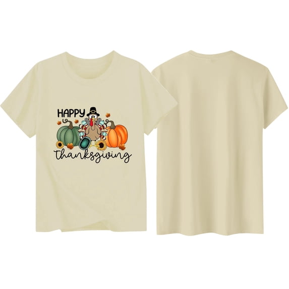Hiijoy Girls Thanksgiving Tshirt Graphic Crewneck Short Sleeve T Shirt Casual Summer Tee