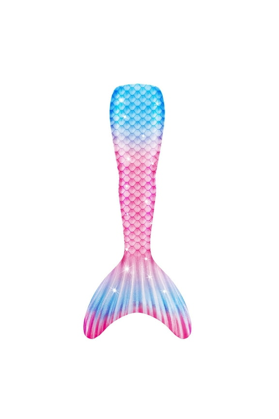 Girls Fish Tail Skirt Swimwear Stage Performance Bathing Suit, Sizes 4-13