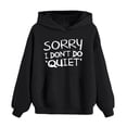 thumbnail image 1 of Hiijoy Girls Hoodies Letter Graphic Long Sleeve Pullover Kids Fall Winter Warm Tops, 1 of 7