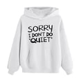 thumbnail image 1 of Hiijoy Girls Hoodies Letter Graphic Long Sleeve Pullover Kids Fall Winter Warm Tops, 1 of 7