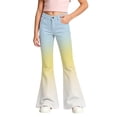 thumbnail image 1 of Hiijoy Girls Gradient Flared Pants Casual High Waist Slim Fit Pants Trousers with Pockets, 1 of 4