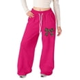 thumbnail image 1 of Hiijoy Girls Jogger Sweatpants Leopard Bow Print Pants Elastic Waist Drawstring Trousers, 1 of 4