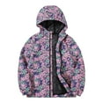 thumbnail image 1 of Hiijoy Girls Lightweight Windbreaker Waterproof Hooded Rain Jacket Coat Outerwear, 1 of 3