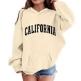 thumbnail image 1 of Hiijoy Girls Loose Hoodies California Print Long Sleeve Pullover Fall Winter Sweatshirts, 1 of 3