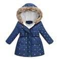 thumbnail image 1 of Hiijoy Girls Puffer Coat Hood Graphic Puffer Coat Long Sleeve Hooded Jacket, 1 of 1