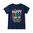 thumbnail image 1 of Hiijoy Girls T Shirt Back-To-School Letter Print Short Sleeved Crew Neck Tee, Sizes 2-13, 1 of 3