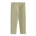 thumbnail image 1 of Hiijoy Girls Tough Leggings Cotton Elastic Waist Tights Kids Casual Soft Stretch Leggings, 1 of 2