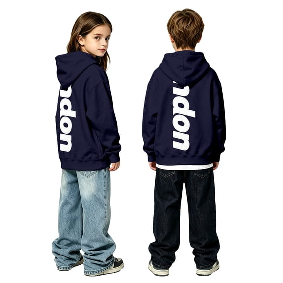 Hiijoy Hoodie for Boys Girls Fashion Long Sleeve Sweatshirt Pullover, Sizes 2-12