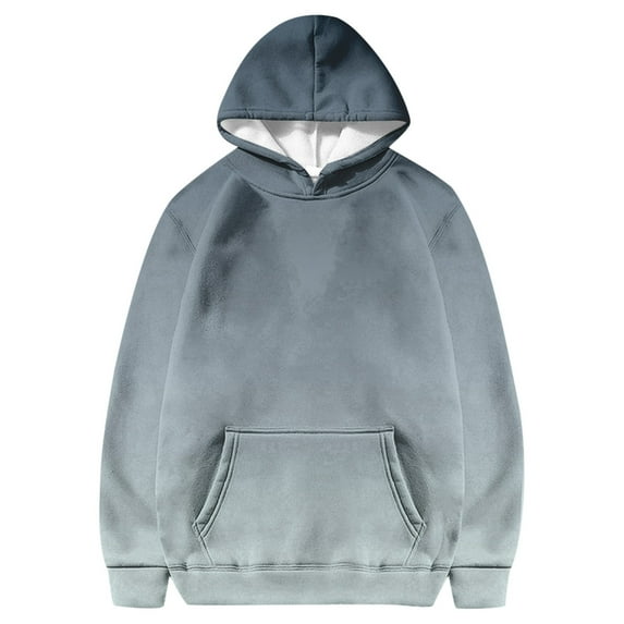 Hiijoy Hoodie for Girls Gradient Hooded Sweatshirt Casual Loose Pullover Top with Pocket