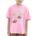 thumbnail image 1 of Hiijoy Boys Dinosaur Prints Short Sleeve T-Shirt Kids Cotton Summer Casual Tshirt, 1 of 3