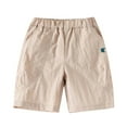 thumbnail image 1 of Hiijoy Infant Boys Solid Shorts Elastic Waist Breathable Casual Active Shorts, Sizes 12-24M, 1 of 3