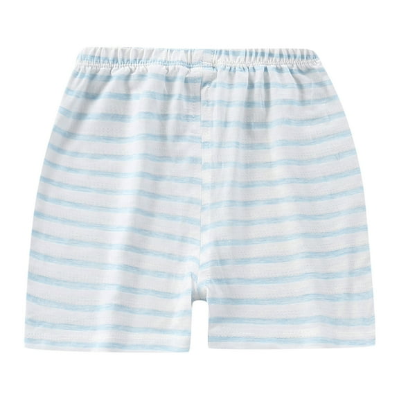 Hiijoy Boys Striped Beach Shorts Pull-On French Terry Shorts for Kids, Sizes 18-24M