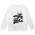 thumbnail image 1 of Hiijoy Kids Graphic Sweatshirt Boys Girls Train Print Crewneck Long Sleeved Pullover Top, 1 of 3