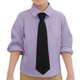 thumbnail image 1 of Hiijoy Little Boys Long Sleeve Dress Shirt School Uniform Solid Color Button Down Shirt, Sizes 6M-9Y, 1 of 4