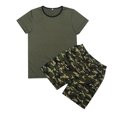 thumbnail image 1 of Hiijoy Little Boys Outfits Camo Short Sleeve T-Shirt Shorts Set for Children, Sizes 5-6Y, 1 of 5