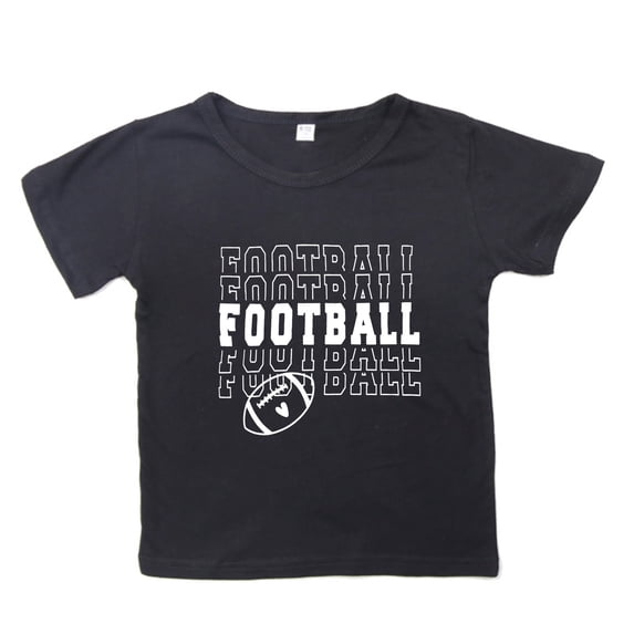 Hiijoy Little Boys Short Sleeve T Shirt Rugby Football Letter Prints T Shirt Summer Tee