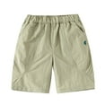 thumbnail image 1 of Hiijoy Little Boys Solid Shorts Elastic Waist Breathable Casual Active Shorts, Sizes 5-6Y, 1 of 3