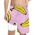 thumbnail image 1 of Hiijoy Little Boys Swimming Trunks with Compression Liner Print Board Shorts, 1 of 4