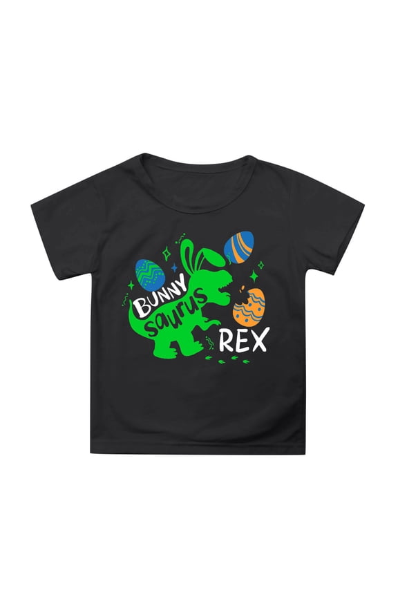 Little Girls Easter Graphic T-Shirt Short Sleeve Cotton Casual T Shirt, Sizes 3-13