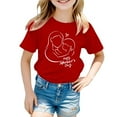 thumbnail image 1 of Hiijoy Little Girls Mother's Day Graphic T Shirt Casual Short Sleeve T-Shirt, Sizes 1-9, 1 of 3