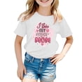 thumbnail image 1 of Hiijoy Little Girls Mother's Day T-Shirt Summer Short Sleeve Cotton T Shirt, Sizes 1-9, 1 of 3