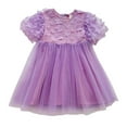thumbnail image 1 of Hiijoy Little Girls Short Sleeve Tutu Dress Birthday Party Tulle Dress, Sizes 6M-6Y, 1 of 3