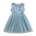 thumbnail image 1 of Hiijoy Little Girls Sleeveless Tutu Dress Embroidery Summer Casual Dress, Sizes 6M-6Y, 1 of 3