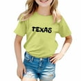 thumbnail image 1 of Hiijoy Little Girls T Shirt Texas Printed Short Sleeve T-Shirt Kids Casual Cotton Tshirt, 1 of 3