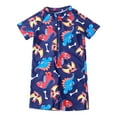 thumbnail image 1 of Hiijoy Newborn Boys Short Sleeve Zip-Up Rash Guard One-Piece Swimsuit Bathing Suit, 1 of 4
