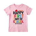 thumbnail image 1 of Hiijoy Pink T Shirt for Girls Back-To-School Letter Print Short Sleeved Tee Shirt, Sizes 2-13, 1 of 3