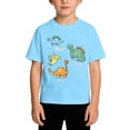 thumbnail image 1 of Hiijoy Tees for Boys Kids Cute Dinosaur Short Sleeved Crew Neck T-Shirts, Sizes 2-14, 1 of 4