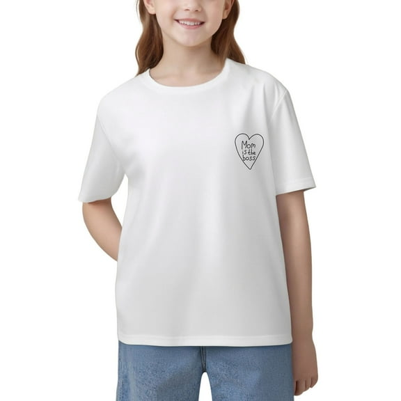 Hiijoy Toddler Boy's Mother's Day T Shirt Cotton Short Sleeve Crewneck T-Shirt, Sizes 1-8