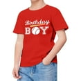 thumbnail image 1 of Hiijoy Toddler Boys Birthday Day T Shirt Letter Print Short Sleeve Tshirt Kids Graphic Tee, 1 of 3