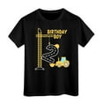thumbnail image 1 of Hiijoy Toddler Boys Birthday T-Shirt Short Sleeve Excavator Graphic T Shirt, Sizes 3-4Y, 1 of 3