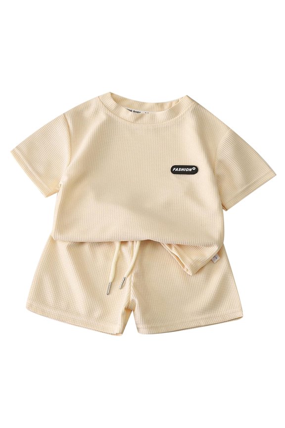 Toddler Boys Casual Sport Outfits Short Sleeve T-Shirt Shorts Tracksuit, Sizes 3-4T