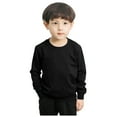 thumbnail image 1 of Hiijoy Toddler Boys Casual Sweatshirt Solid Color Crewneck Pullover Top Spring Dailywear, 1 of 2