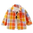 thumbnail image 1 of Hiijoy Toddler Boys Cotton Plaid Shirt Long Sleeve Button Down Shirt Children's Casual Tops, 1 of 2