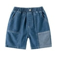 thumbnail image 1 of Hiijoy Toddler Boys Denim Shorts Elastic Waist Casual Jean Shorts, Sizes 2-3T, 1 of 5