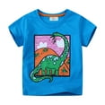thumbnail image 1 of Hiijoy Toddler Boys Dinosaur Graphic T-Shirt Short Sleeve Crew Neck T Shirt Casual Summer Tee, 1 of 5