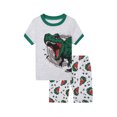 thumbnail image 1 of Hiijoy Toddler Boys Pajamas Cartoon Print Short Sleeved Tshirt Shorts Homewear, Sizes 2-3T, 1 of 3